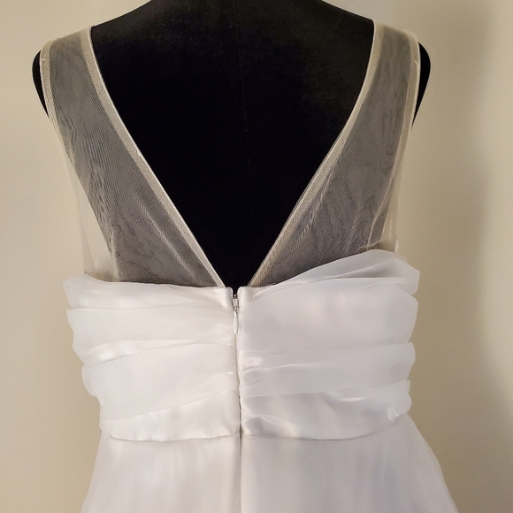 NWOT Lulus Yours For Eternity Organza Embroidered Maxi Wedding Dress Sz L - Picture 3 of 14